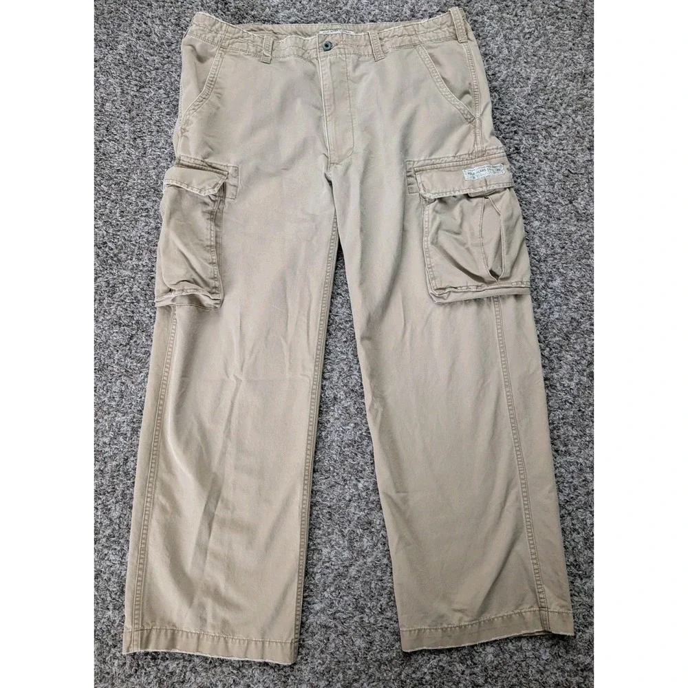 VTG Polo Jeans Company RL Baggy Pants Men 40x32 Cargo Military Utility
